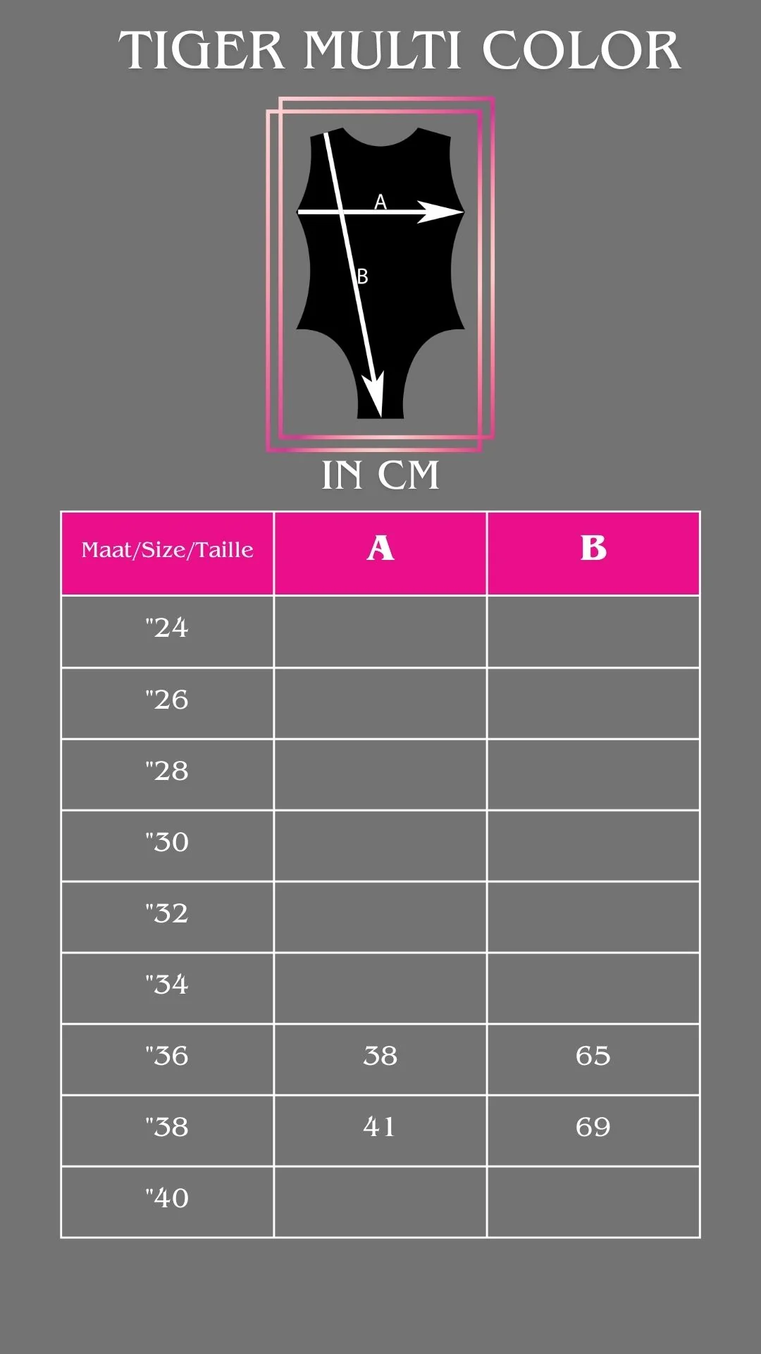 Milano mouwloos turnpakje Tiger Multicolor - Image 5